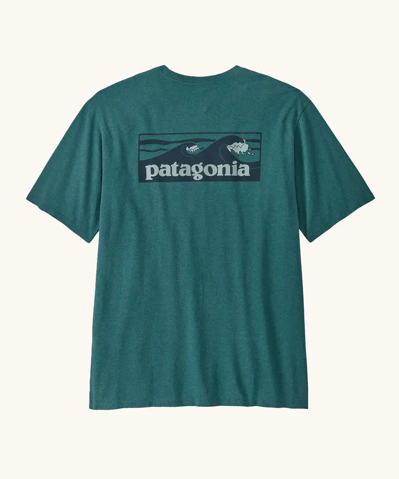 Patagonia Men's Boardshort Logo Pocket Responsibili-Tee® - Wetland Blue 1