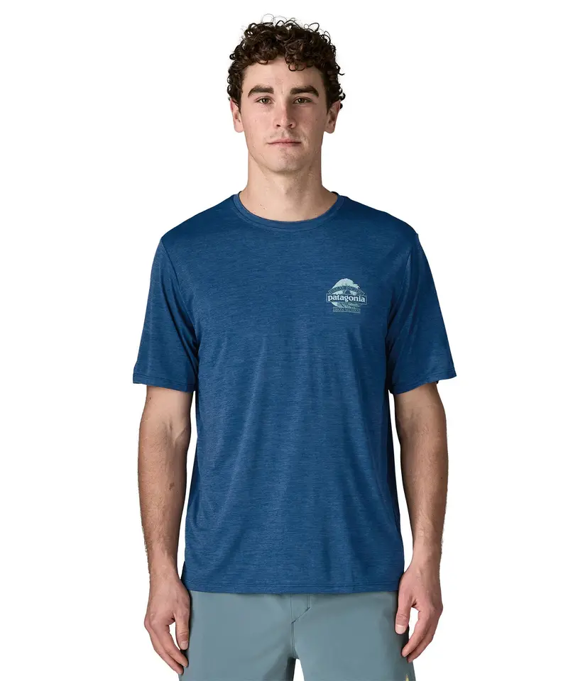 Patagonia Men's Capilene® Cool Daily Shirt - Great Waves / Clement Blue 3