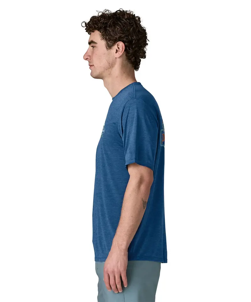 Patagonia Men's Capilene® Cool Daily Shirt - Great Waves / Clement Blue 4