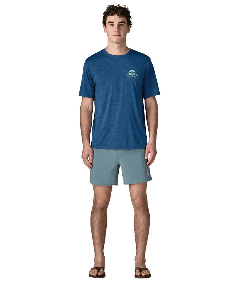 Patagonia Men's Capilene® Cool Daily Shirt - Great Waves / Clement Blue 5
