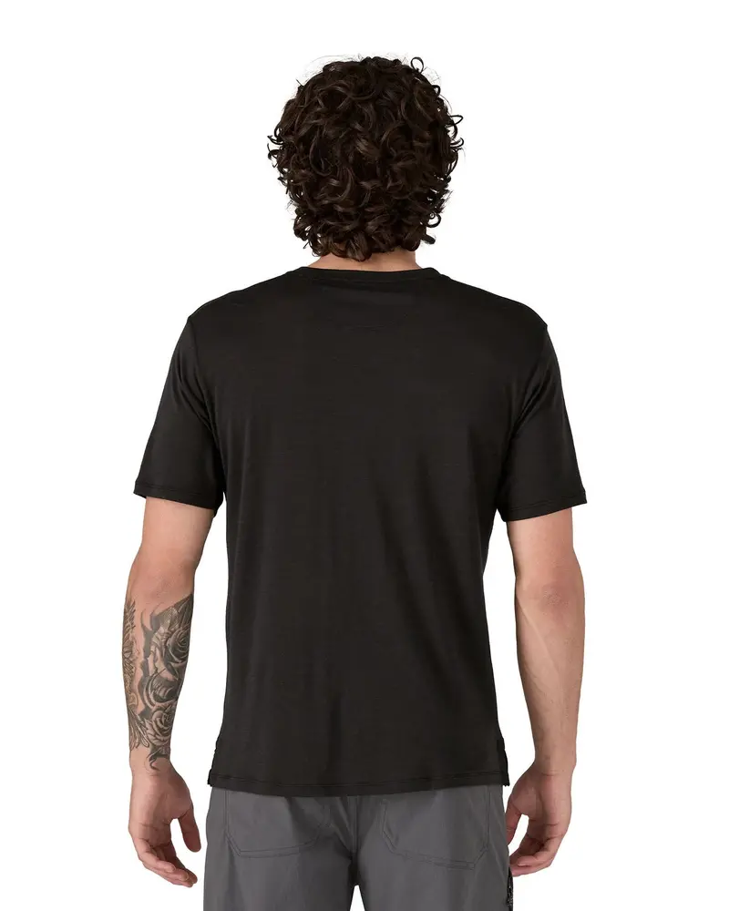 Patagonia Men's Capilene Cool Merino Shirt - Heritage Header / Black 3