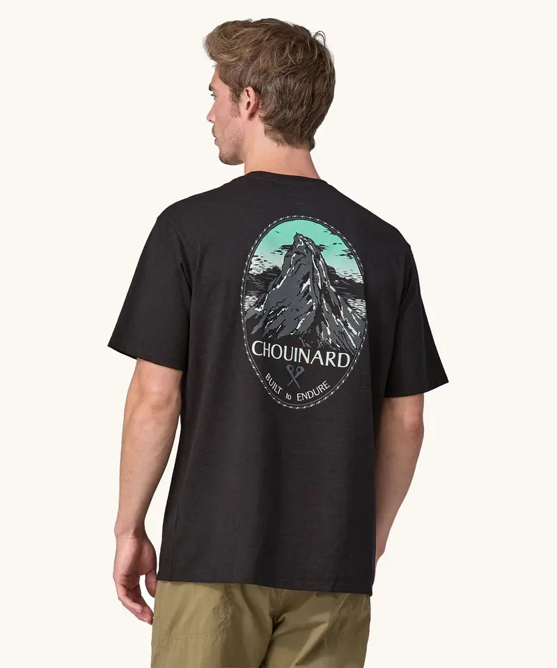 Patagonia Men's Chouinard Crest Pocket Responsibili Tee - Ink Black 3