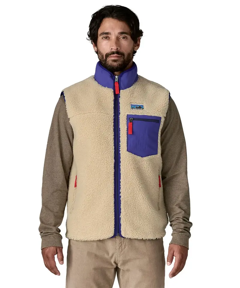 Patagonia Men's Classic Retro-X Fleece Vest - Dark Natural 2