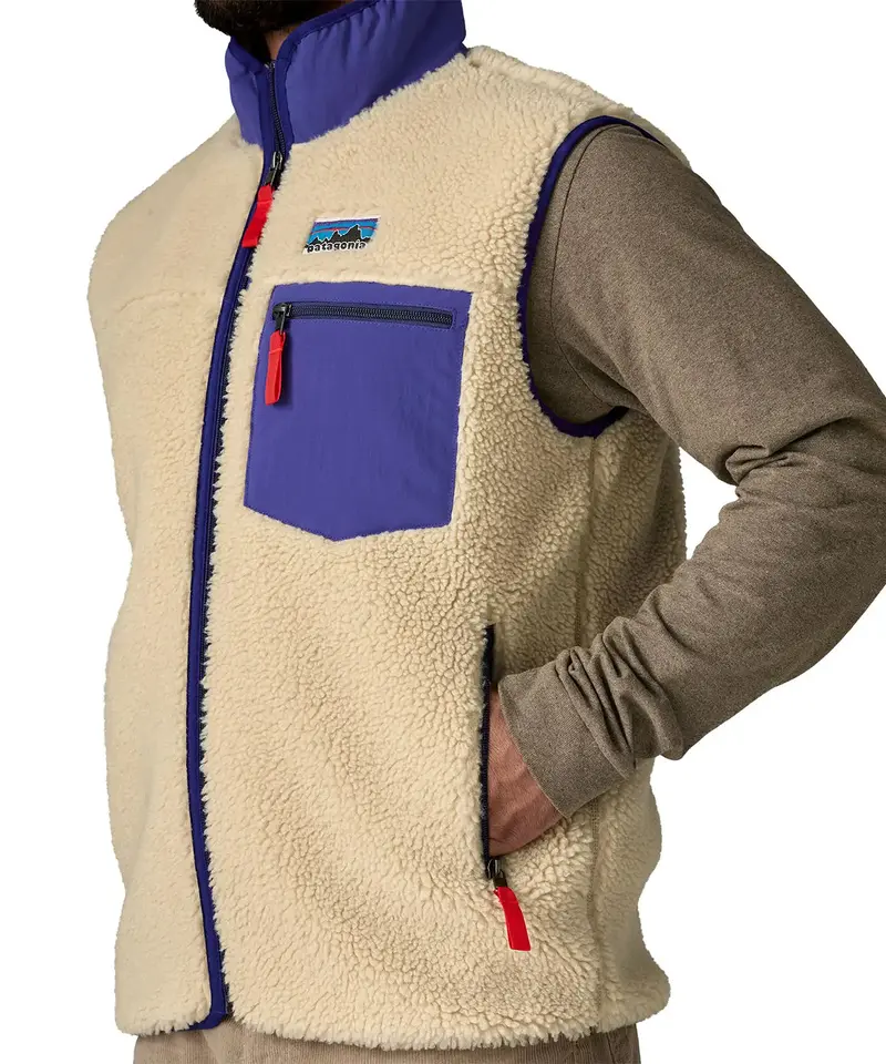 Patagonia Men's Classic Retro-X Fleece Vest - Dark Natural 5