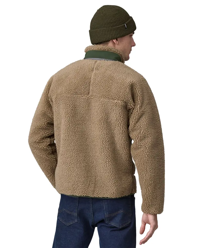 Patagonia Men's Classic Retro-X Jacket - Natural / Smolder Blue 3