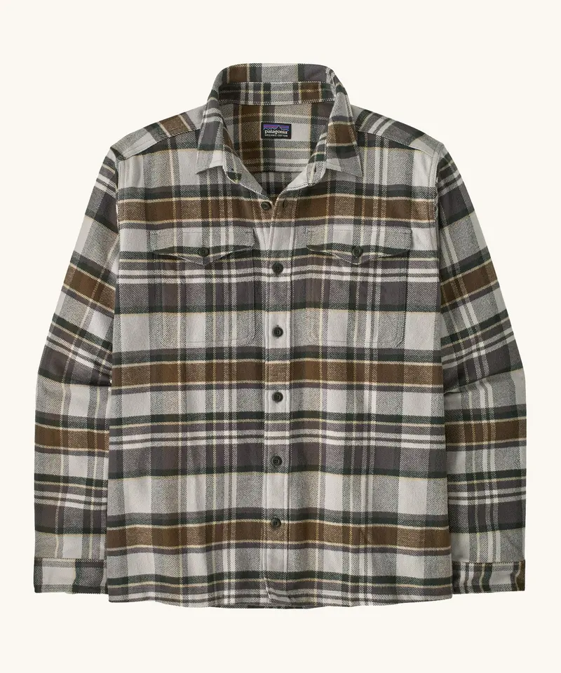 Patagonia Men's Fjord Flannel Shirt - Blizzard / Salt Grey 1