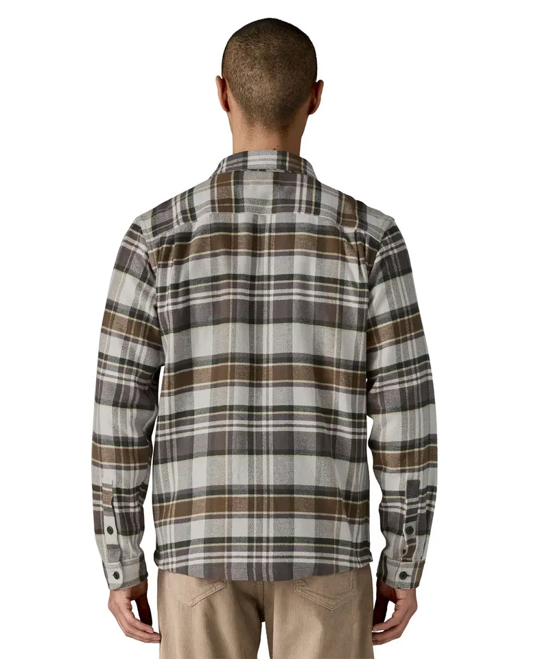 Patagonia Men's Fjord Flannel Shirt - Blizzard / Salt Grey 3