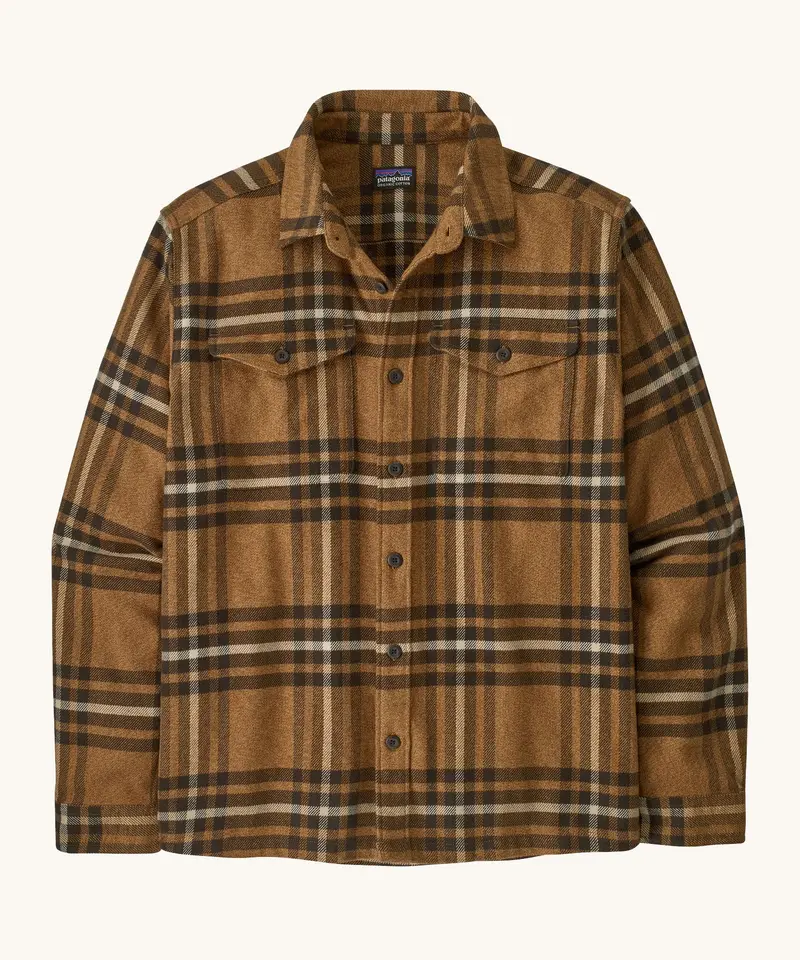 Patagonia Men's Fjord Flannel Shirt - Catch / Deer Brown 1