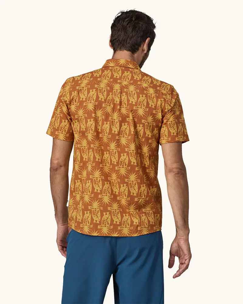 Patagonia Men's Go To Shirt - Blossoms / New Navy 4
