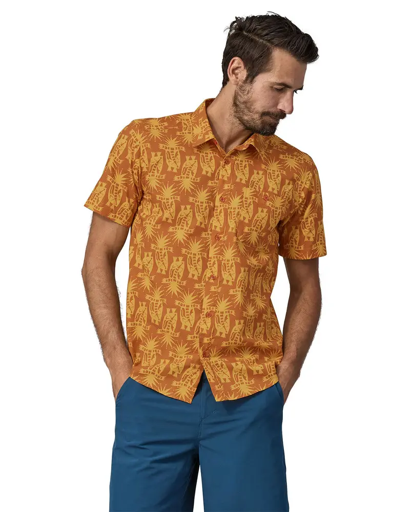 Patagonia Men's Go To Shirt - Swallowtail Geo / Still Blue 3