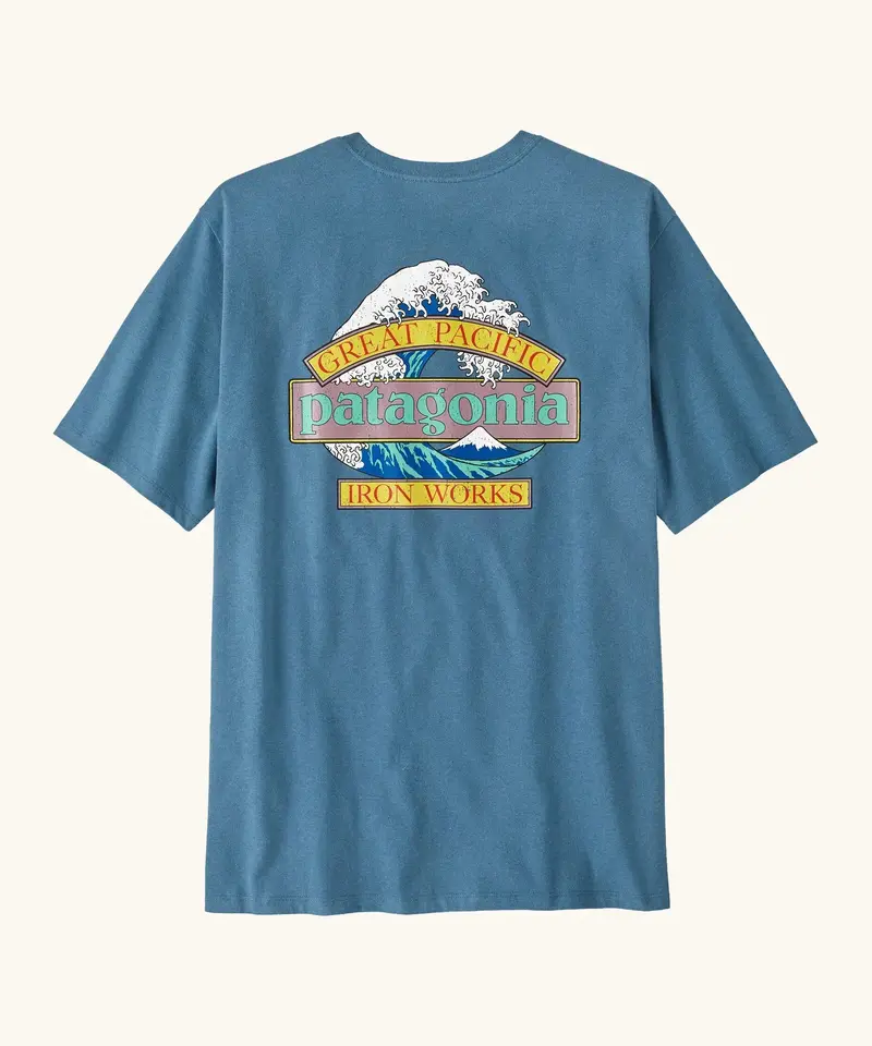 Patagonia Men's Great Waves Responsibili-Tee® - Shore Blue 1