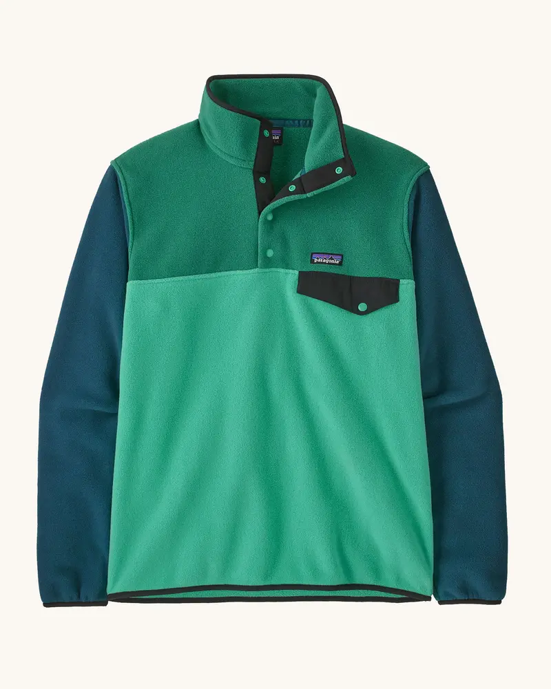 Patagonia Men's Lightweight Synchilla® Snap-T Fleece - Aqua Stone 1