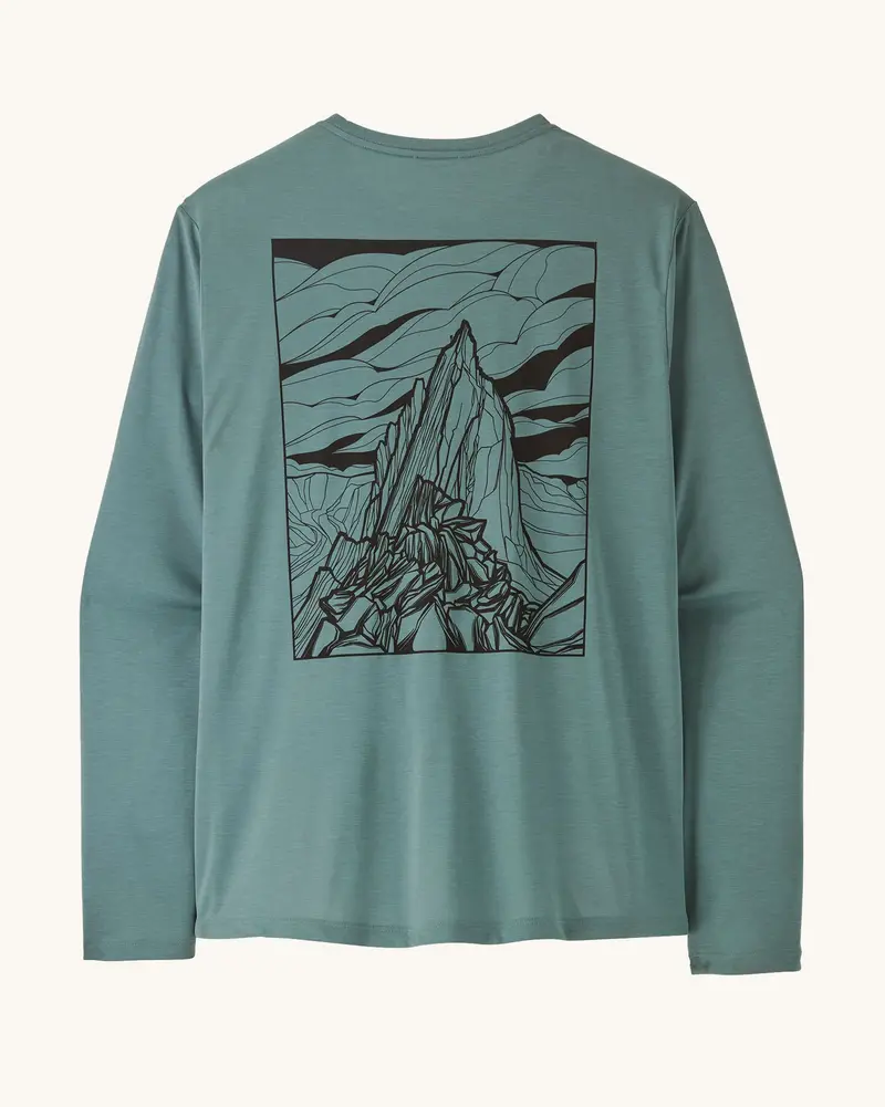 Patagonia Men's Long-Sleeved Capilene® Cool Daily Shirt - Cloud Crag / Blue Sage 1