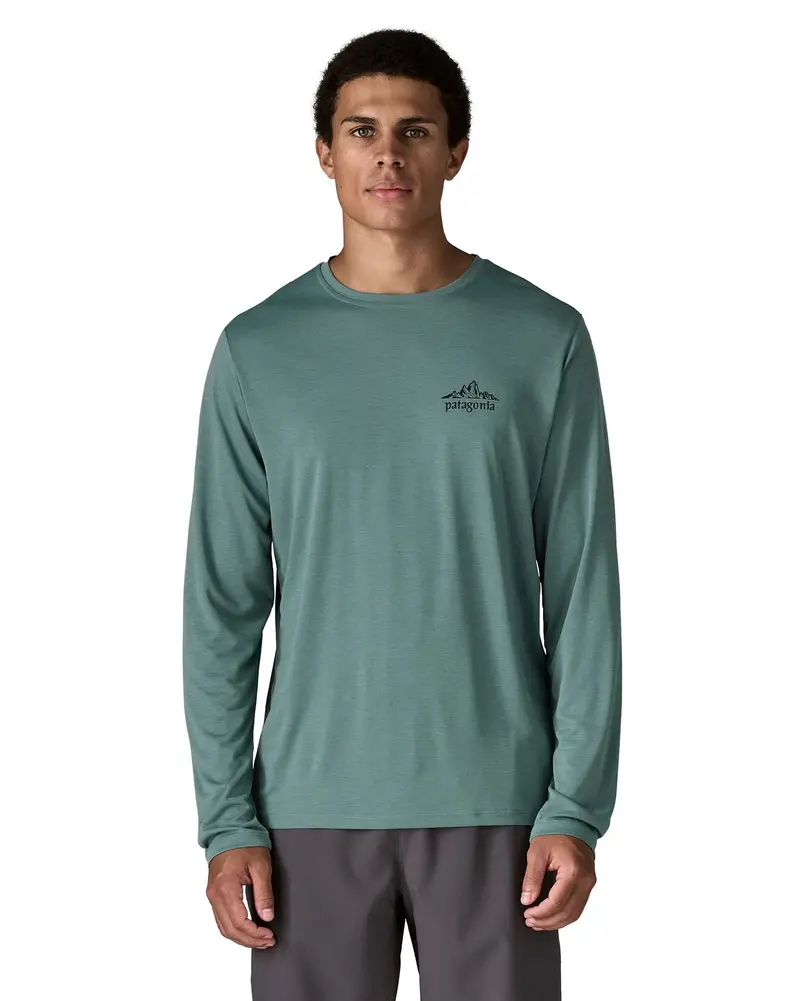 Patagonia Men's Long-Sleeved Capilene® Cool Daily Shirt - Cloud Crag / Blue Sage 2