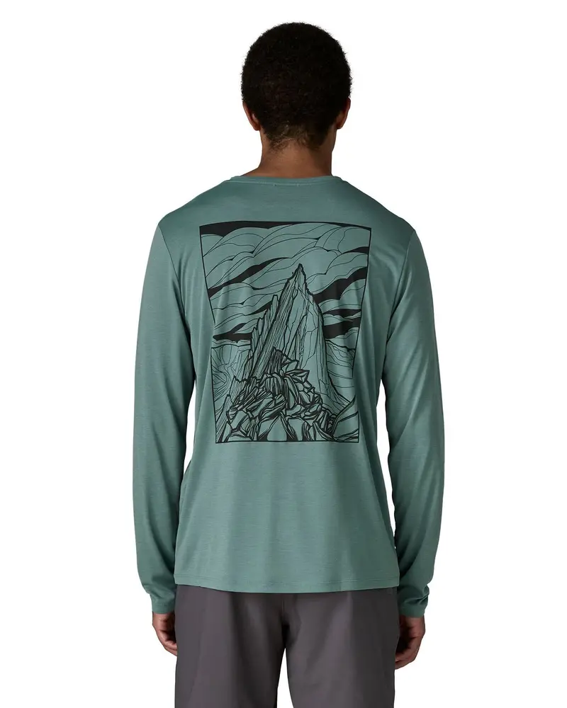 Patagonia Men's Long-Sleeved Capilene® Cool Daily Shirt - Cloud Crag / Blue Sage 3
