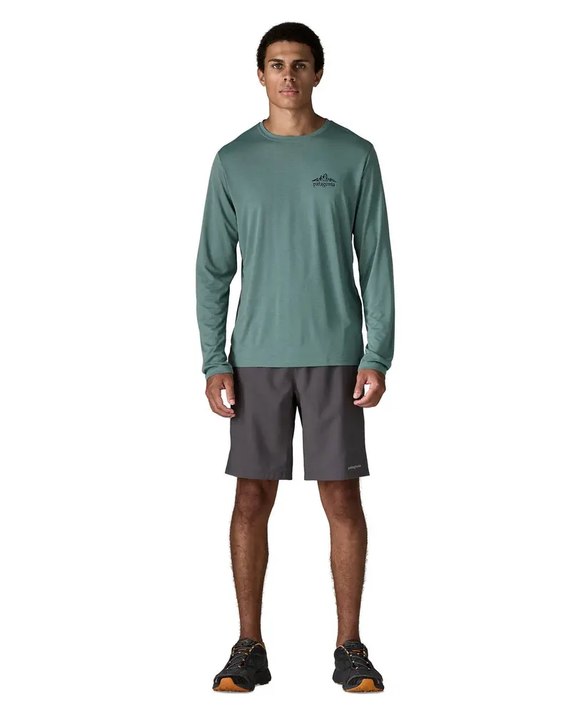 Patagonia Men's Long-Sleeved Capilene® Cool Daily Shirt - Cloud Crag / Blue Sage 5