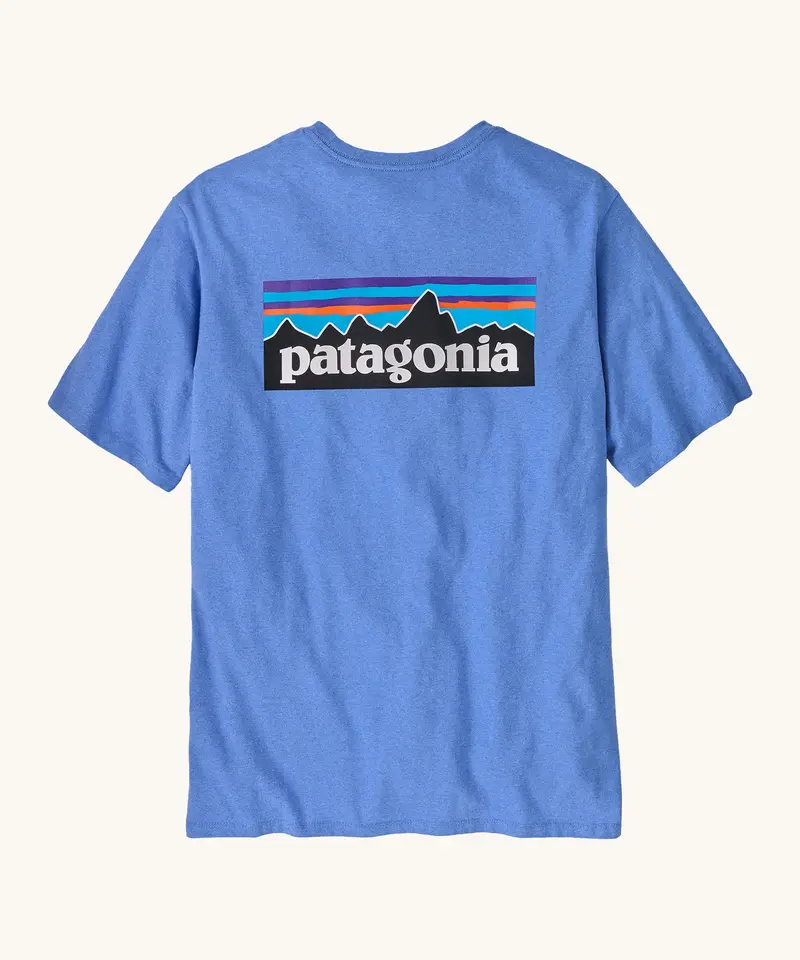 Patagonia Men's P-6 Logo Responsibili-Tee - Abundant Blue 1