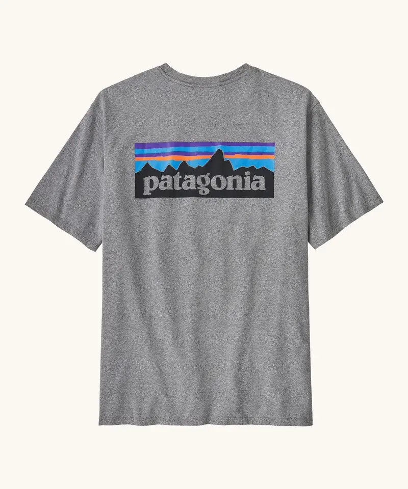 Patagonia Men's P-6 Logo Responsibili-Tee® - Gravel Heather 1