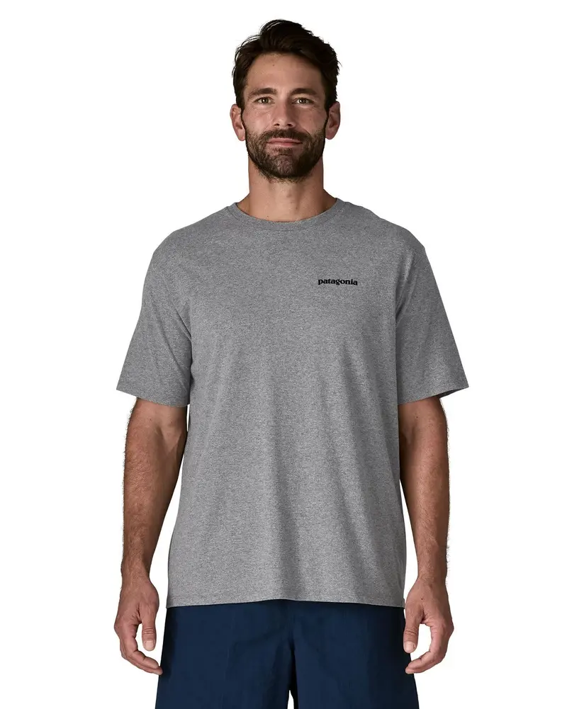 Patagonia Men's P-6 Logo Responsibili-Tee® - Gravel Heather 2