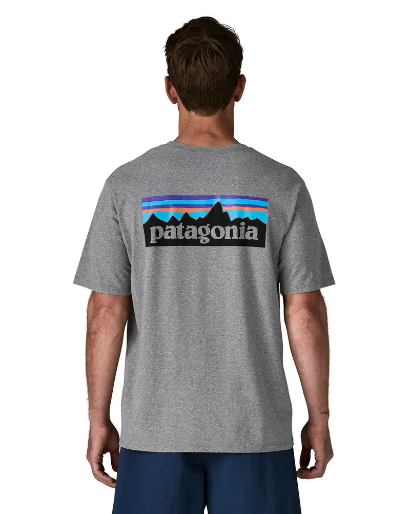 Patagonia Men's P-6 Logo Responsibili-Tee® - Gravel Heather 3