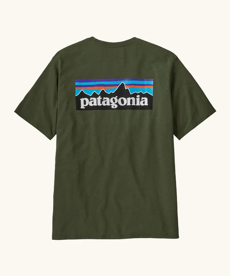 Patagonia Men's P-6 Logo Responsibili-Tee - Torrey Pine Green 1