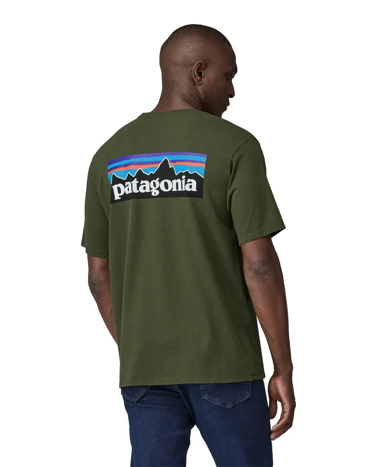 Patagonia Men's P-6 Logo Responsibili-Tee - Torrey Pine Green 3