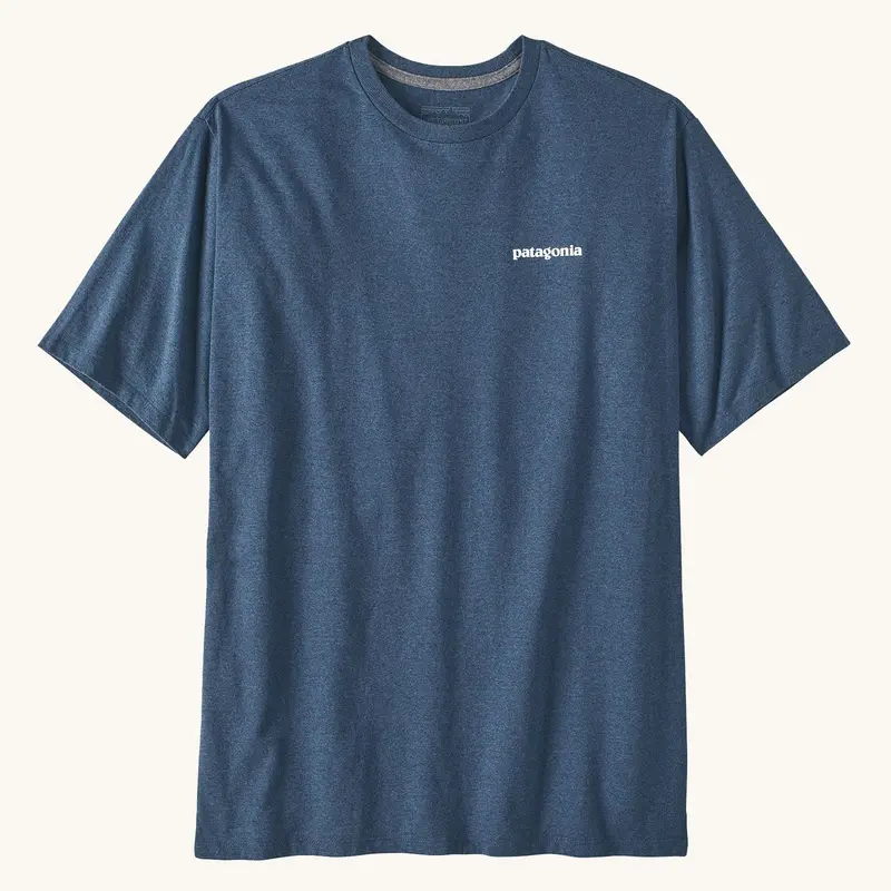 Patagonia Men's P-6 Logo Responsibili Tee - Utility Blue 1