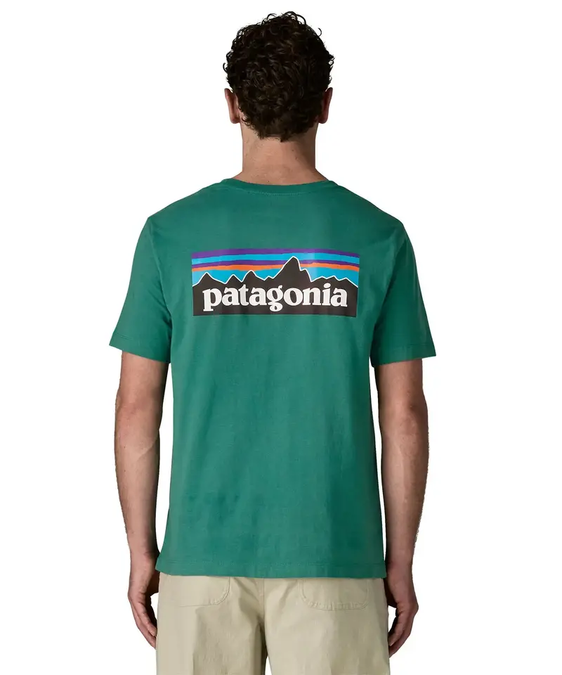 Patagonia Men's P-6 Logo T-Shirt - Gem Green 3