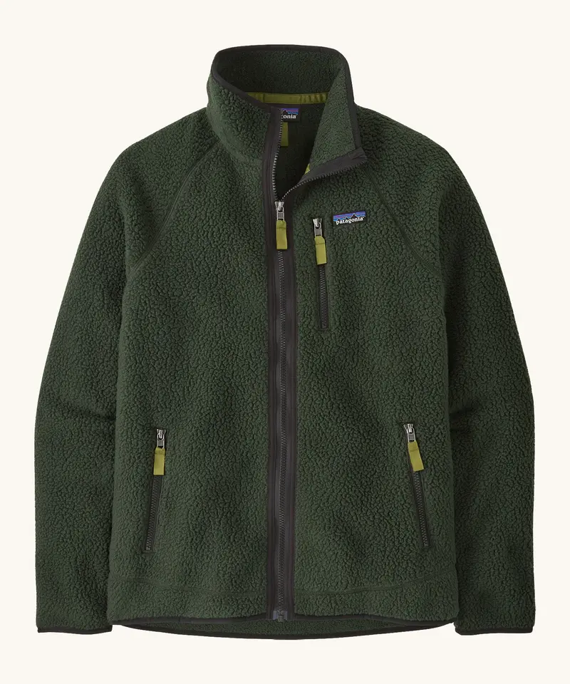 Patagonia Men's Retro Pile Fleece Jacket - Old Growth Green 1
