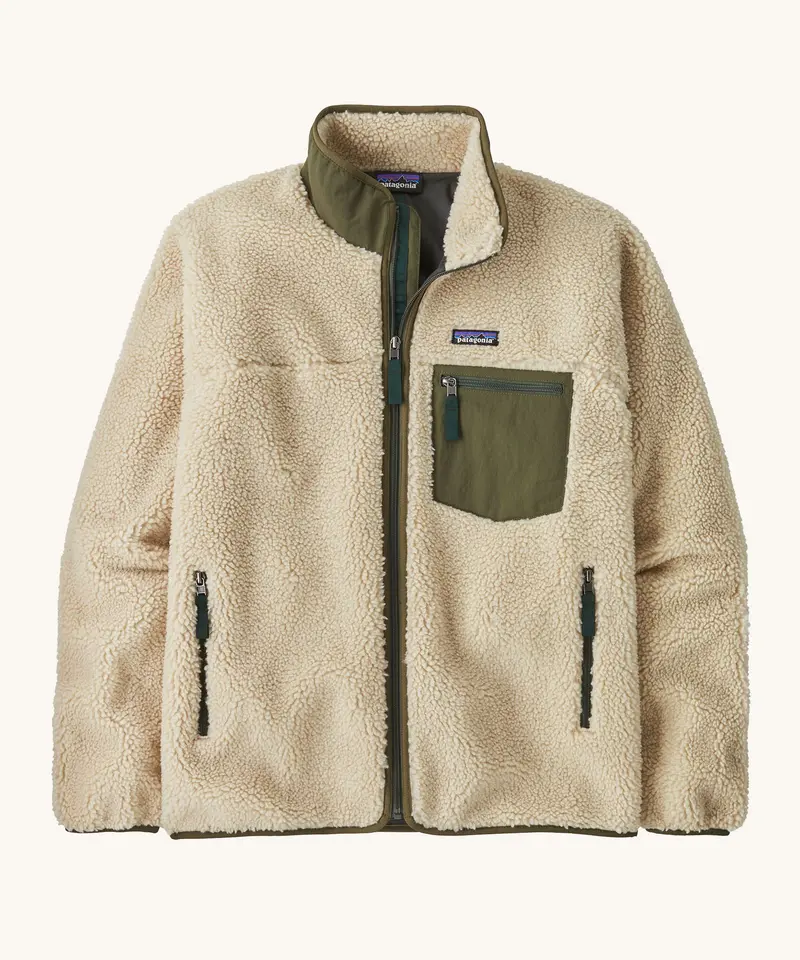 Patagonia Men's Retro-X Jacket - Dark Natural / Basin Green 1