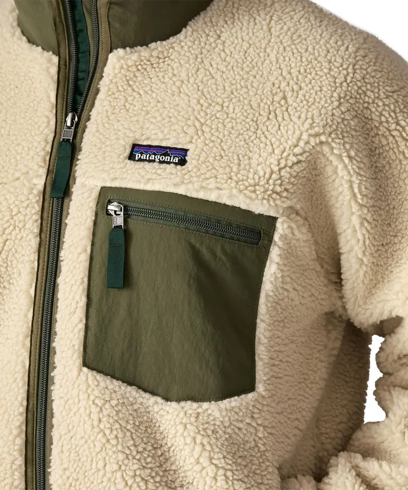 Patagonia Men's Retro-X Jacket - Dark Natural / Basin Green 6