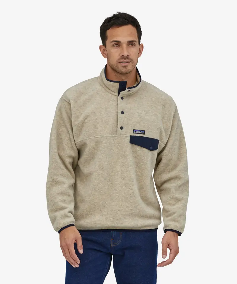 Patagonia Men's Synchilla Snap-T Fleece - Oatmeal Heather 3