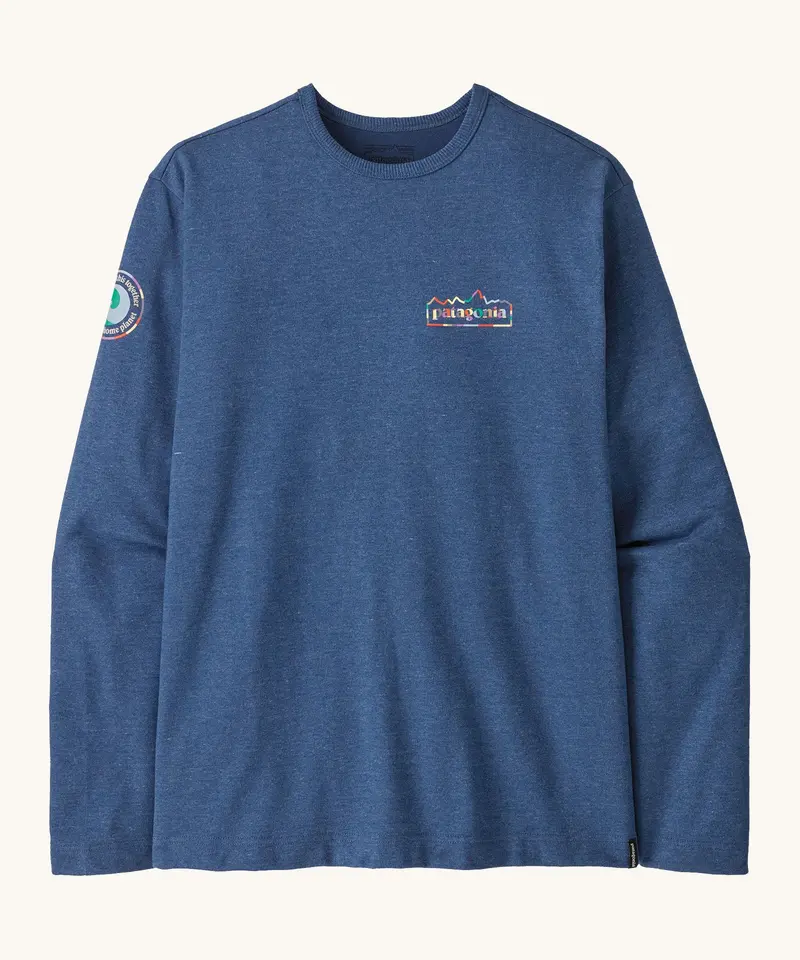 Patagonia Men's Wildrise Crewneck Sweatshirt - Unity Fitz / Clement Blue 1