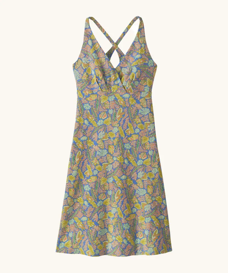 Patagonia Women's Amber Dawn Dress - Flourish / Abundant Blue 1
