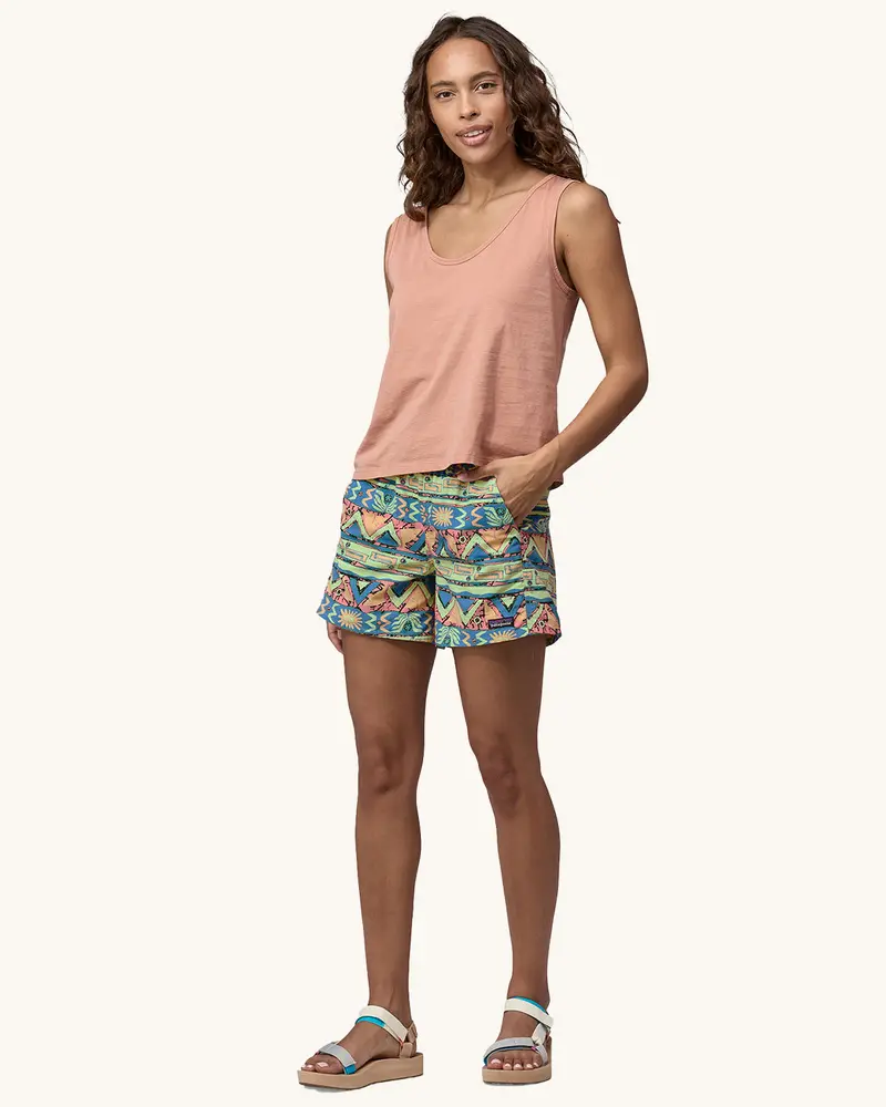Patagonia Women's Baggies™ Shorts - High Hopes Geo / Salamander Green 6