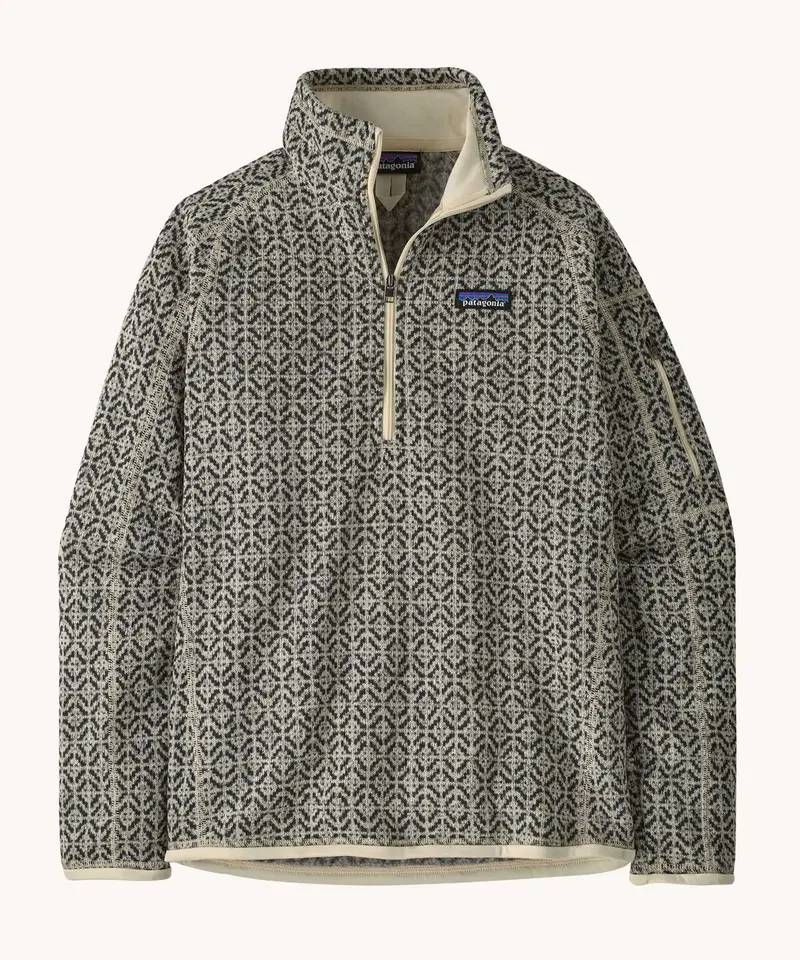 Patagonia Women's Better Sweater 1/4 Zip - Scales / Natural 1