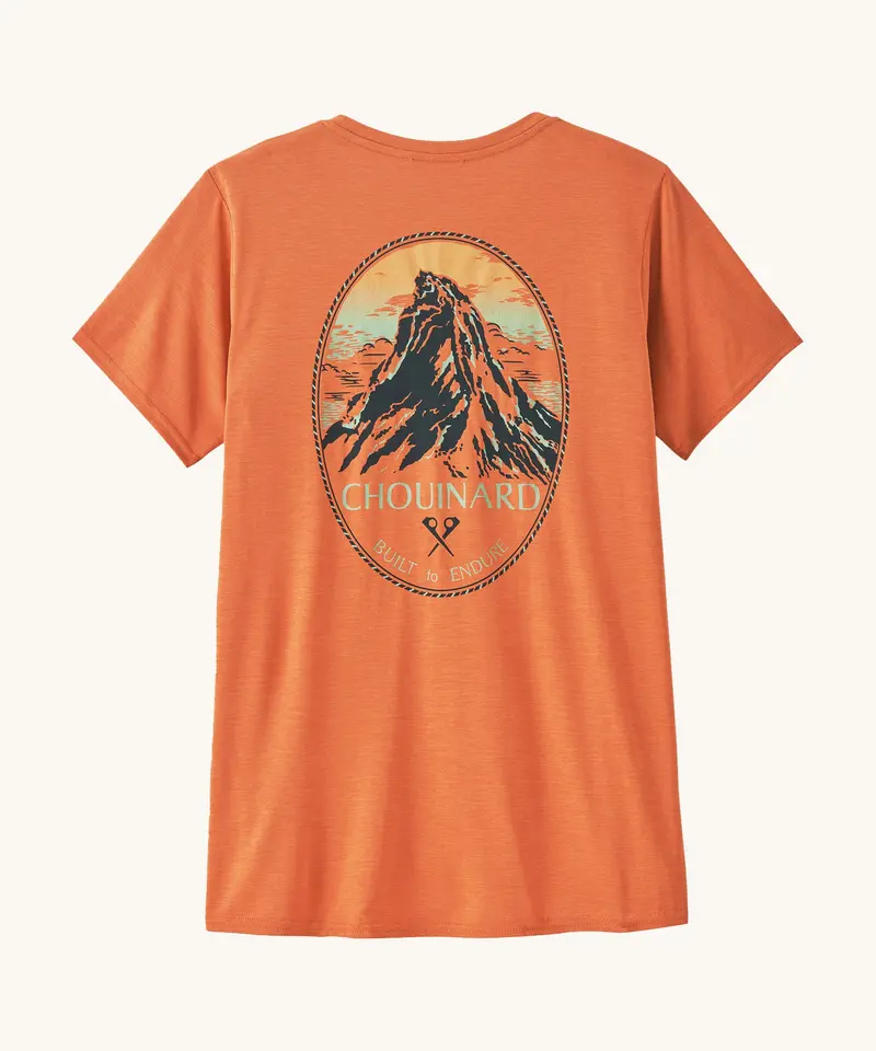 Patagonia Women's Cap Cool Daily Graphic Shirt - Chouinard Crest / Rock Melon X-Dye 1