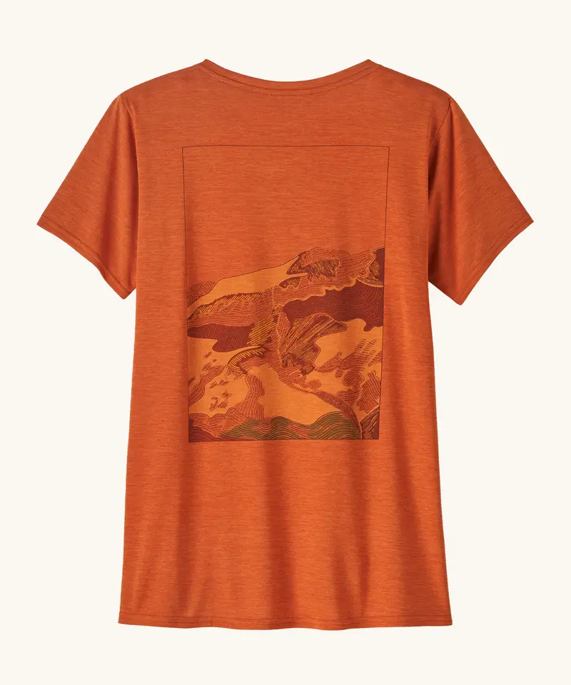 Patagonia Women's Cap Cool Daily Graphic Shirt - Lands Redtail Rust 1