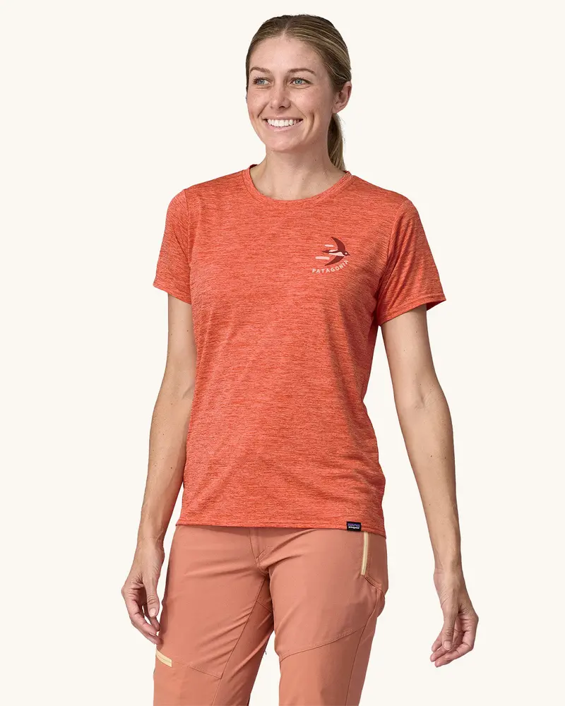 Patagonia Women's Cap Cool Daily Graphic Shirt - Lands Redtail Rust 2