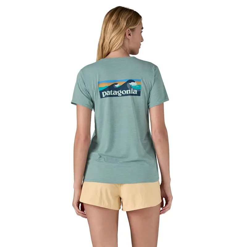 Patagonia Women's Capilene Cool Daily Graphic Shirt - Waters / Thermal Blue 3
