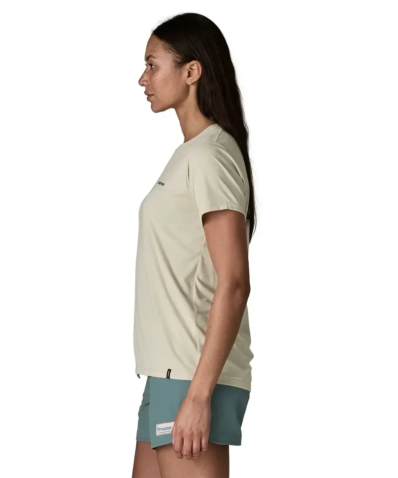 Patagonia Women's Capilene® Cool Daily Shirt - Boardshort Logo / Aquatic Blue 5