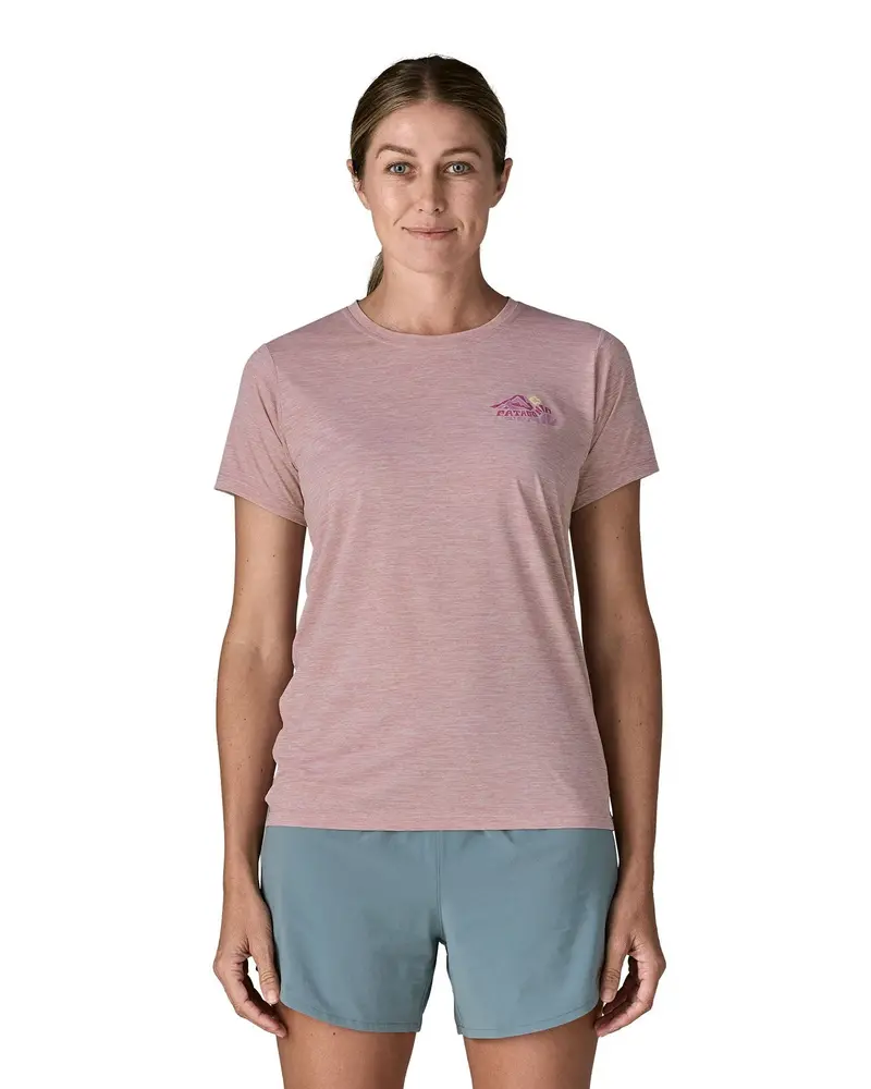 Patagonia Women's Capilene® Cool Daily Shirt - Trailcheck / Lemon Zest 4