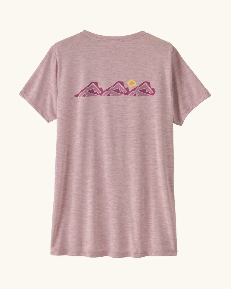 Patagonia Women's Capilene® Cool Daily Shirt - Trailcheck / Quiet Violet 1