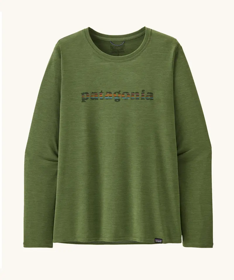 Patagonia Women's Capilene Cool Graphic Shirt - Green X-Dye 1
