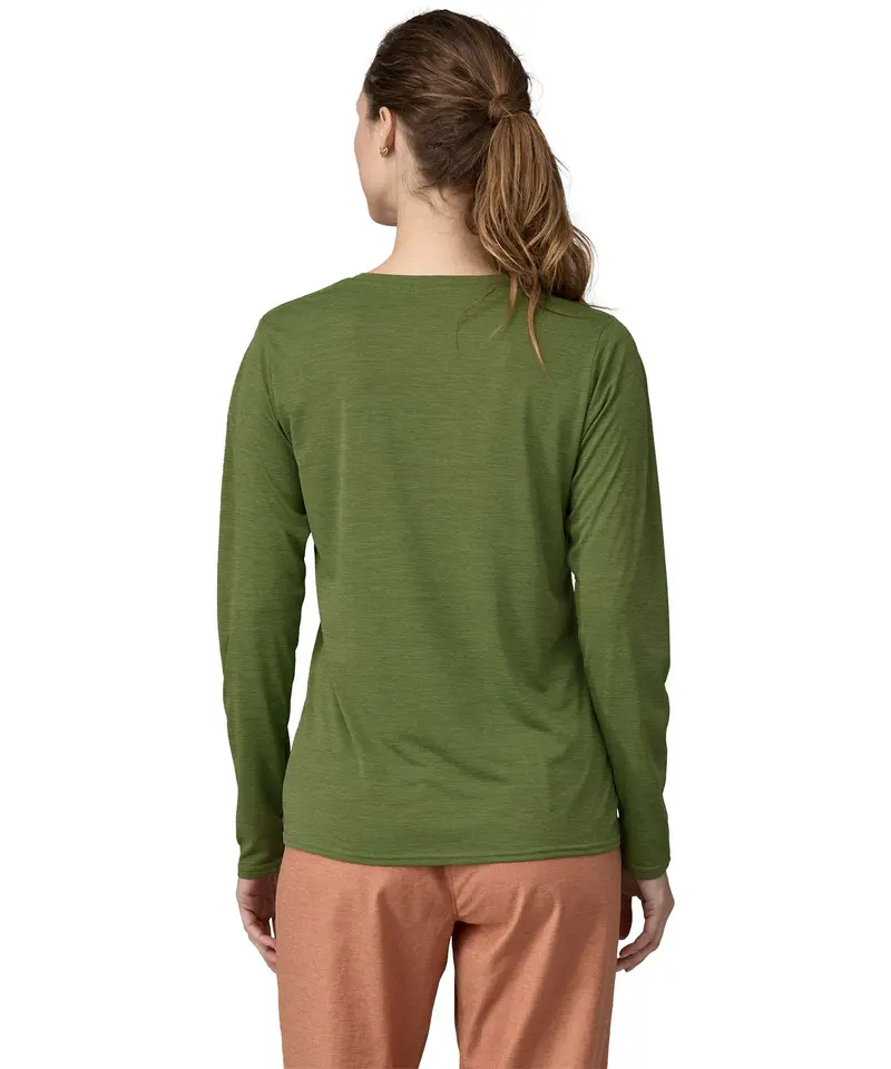 Patagonia Women's Capilene Cool Graphic Shirt - Green X-Dye 3