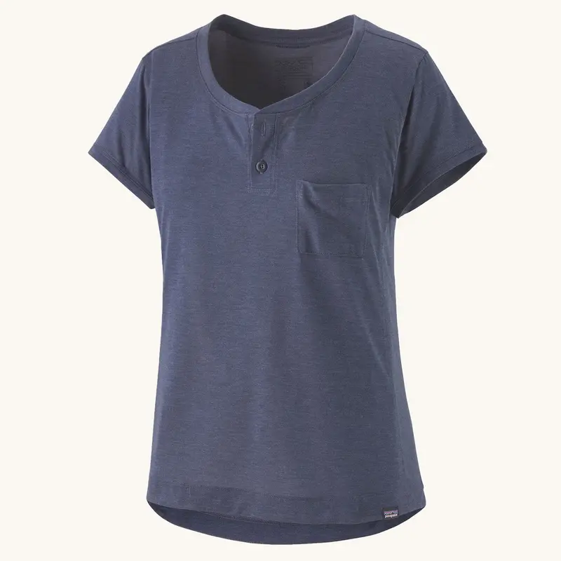 Patagonia Women's Capilene Cool Trail Bike Henley Top - Classic Navy 1