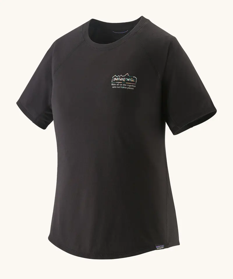Patagonia Women's Capilene Cool Trail Graphic Shirt - Black 1