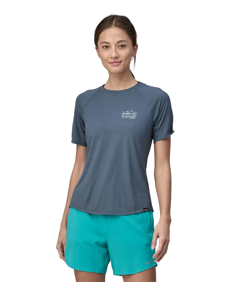 Patagonia Women's Capilene Cool Trail Graphic Shirt - Black 2