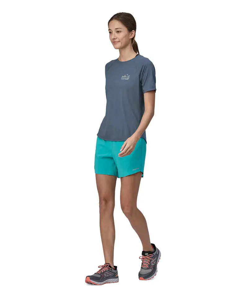 Patagonia Women's Capilene Cool Trail Graphic Shirt - Black 4