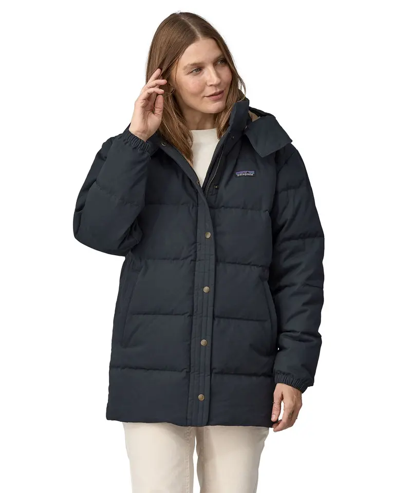 Patagonia Women's Cotton Down Parka - Pitch Blue 2